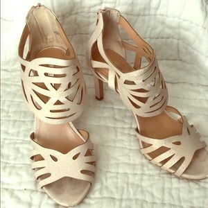 Rose gold dress heels